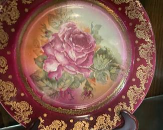 Antique Royal Vienna Hand Decorated Gold Plate, Back Stamp