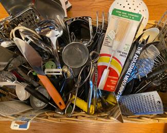 UTENSILS!! There are 3 Baskets of Utensils!!