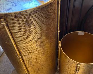 Vintage Italian Giftware Hamper, Wastebasket