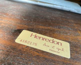 Henredon Label. Leaf