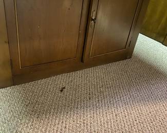 With Holidays Right Around Corner Here is a COOl Vintage Dining Room Cabinet/Table. With Leaves!