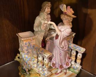 Antique German Porcelain Courting Couple