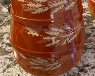 Vintage Pyrex Autumn Harvest Mixing Bowls Set of 3