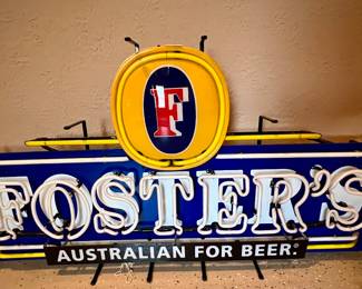 Very large Foster's sign - working condition. 