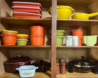 vintage Tupperware and Pyrex very nice shape
