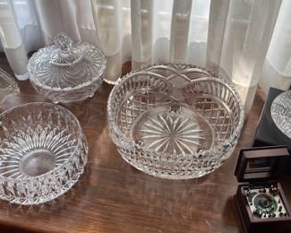 crystal and other decorative glassware
