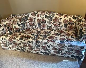 EARLY SALE ALLOWED like new floral sofa priced to sell -Flexsteel 