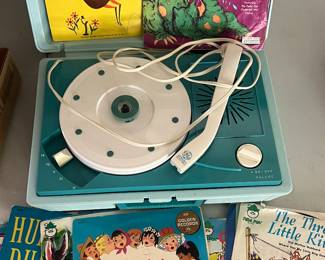 working record player and childs records