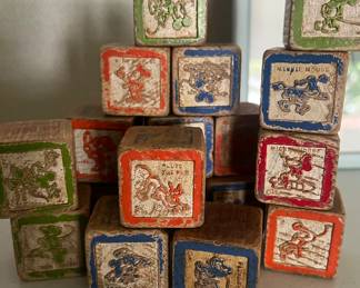 Mickey Mouse Wood Blocks
