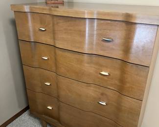 Matching chest of drawers all wood 