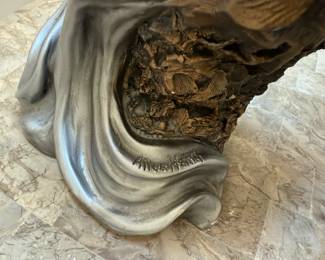 Reposed Woman Sculpture by Alice Heath (One Foot is damaged.) - Detail