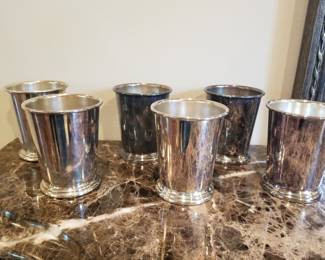 Silverplate Mint Julep Cups - Set of 6
