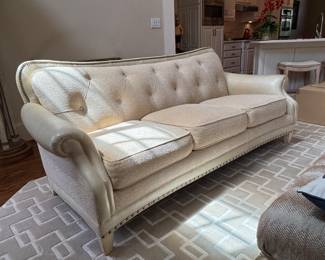 Hancock & Moore Leather & Upholstery Button Tufted Sofa — Two of Two