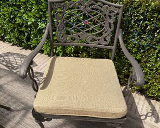 Brown Jordan Patio Dining Armchair w/ Cushion - Detail