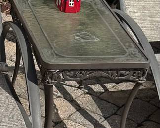 Brown Jordan Plexiglass Top Patio Side Table - 2 of 2 - Detail