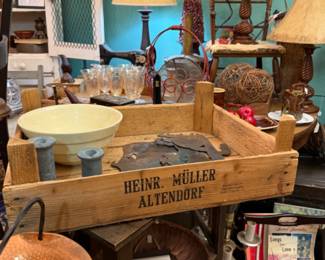 Many lamps, decor, furniture and art