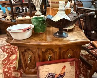 end tables, metal pots and more