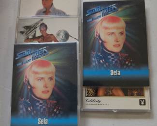 Star Trek Sela and her playboy cards