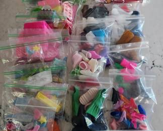 Barbie and Ken accessories. 