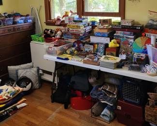 Games and toys, new and vintage.