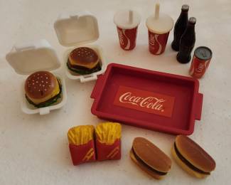 Barbie Coca-Cola drive in accessories. 