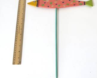 Jim Wagner Wood Fish On A Stick