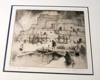 Gene Kloss "Taos Pueblo Stream"
