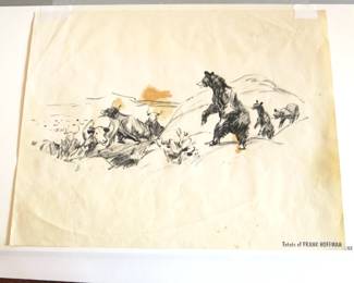 Frank Hoffman "Untitled Bears & Cattle" 