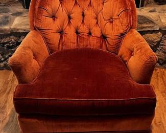 Chair Ethan Allen Chair velvet covered, leisure, comfortable