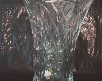 Vase-E.O. Brody Company-Beautiful Crystal 10 1/4" C925 Tulip Vase.