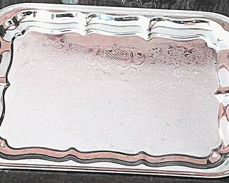 PLATTER Chrome Plated Irvinware Oblong Serving Tray