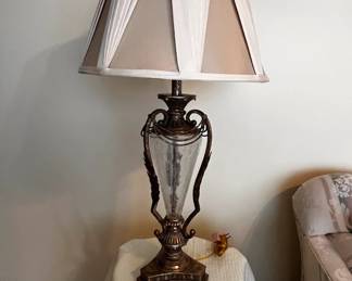 Vintage Glass Table Lamp