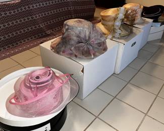 Beautiful work or art, women statement hats