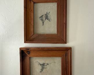 Charcoal on leather