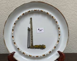 vintage oilwell ashtray