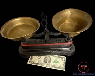 Antique Cast Iron Merchant's Balance Scale