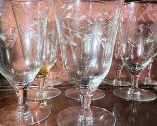 Vintage Wheel Cut Crystal
