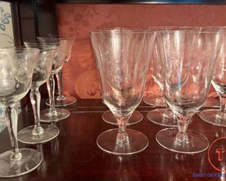 Vintage Wheel Cut Crystal