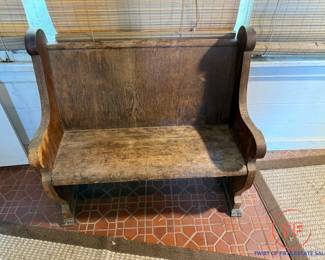 Antique Church Pew