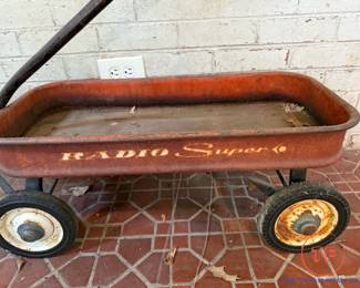 1950's Vintage Radio Flyer RADIO SUPER Wagon