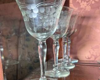 Vintage Wheel Cut Crystal