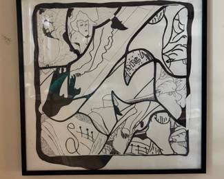 Original Ink Drawing After TOULOUSE LAUTREC
