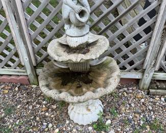 Concrete Outdoor Water Fountain