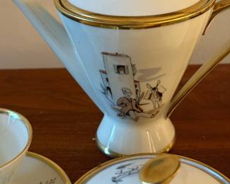 ALKA KUNST Bavaria Town Scene RIALTO Tea Service