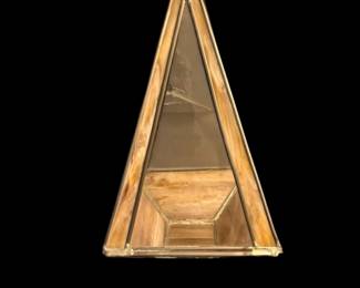 Slag Glass Pyramid Plant Holder