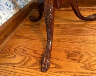 Antique Mahogany Three-Tiered Pie Crust Table