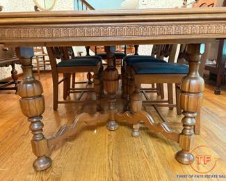 Antique ABERNATHY FURNITURE CO Dining Room Set