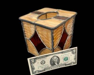 Vintage Slag Glass Kleenex Cover