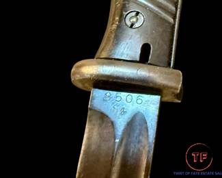 1940's WWII K98 Bayonet with Scabbard