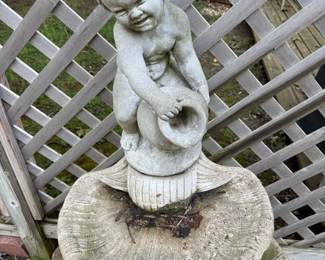 Concrete Outdoor Water Fountain